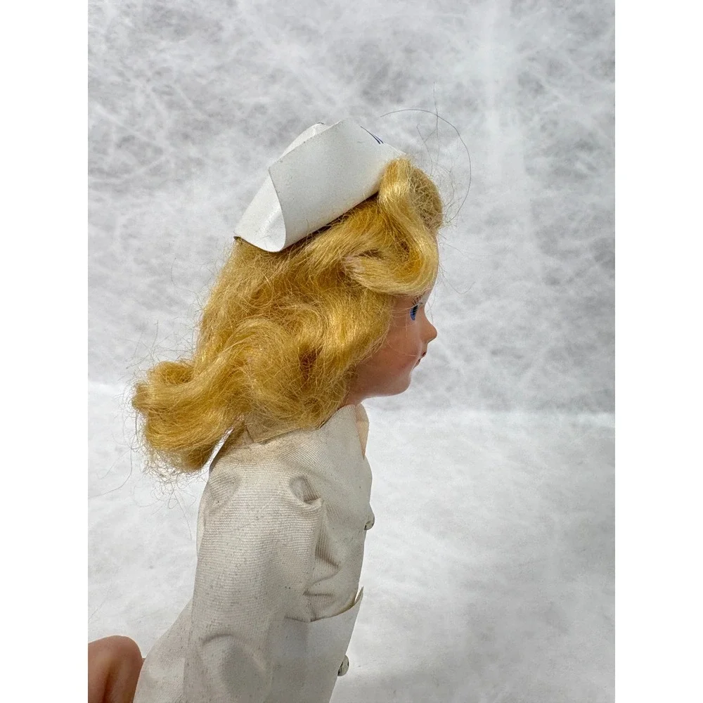Vintage Miss Curity Nurse Doll Bauer & Black Hard Plastic Advertising 8 Inch